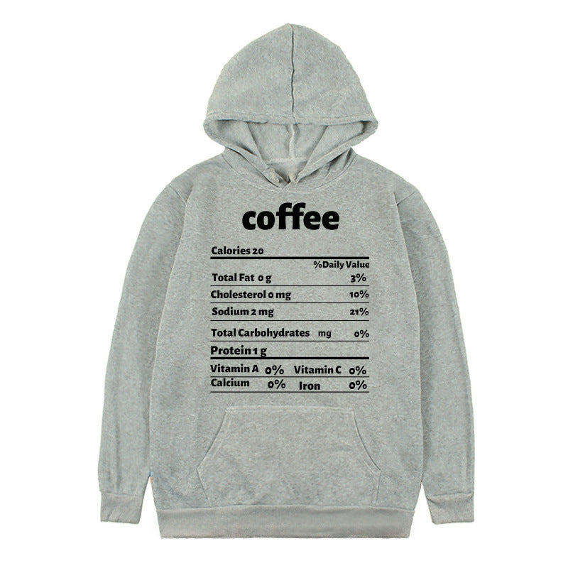 Damen Kapuzenpullover Nährwertdesign Norvielle