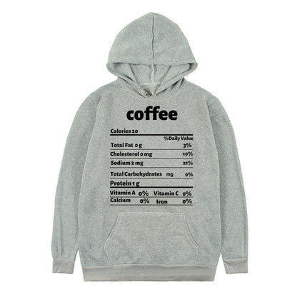 Damen Kapuzenpullover Nährwertdesign Norvielle