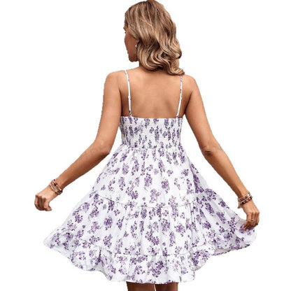 Damen Sommerkleid Luftig Rüschendetails Norvielle