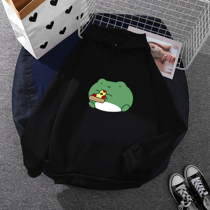 Damen Hoodie Froschdesign Weich Norvielle