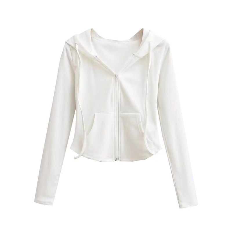 Damen Sportjacke Kapuzenjacke Reißverschluss Gemütlich