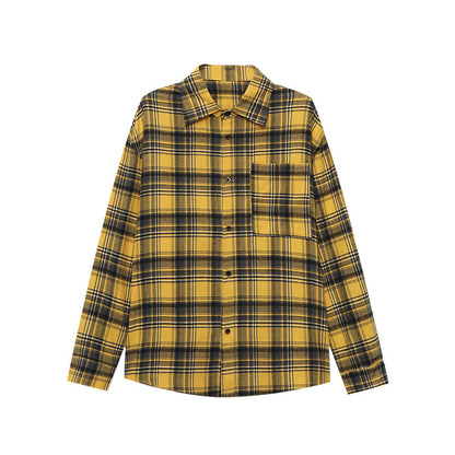 Damen Hemdjacke Kariert Entspannte Passform Norvielle