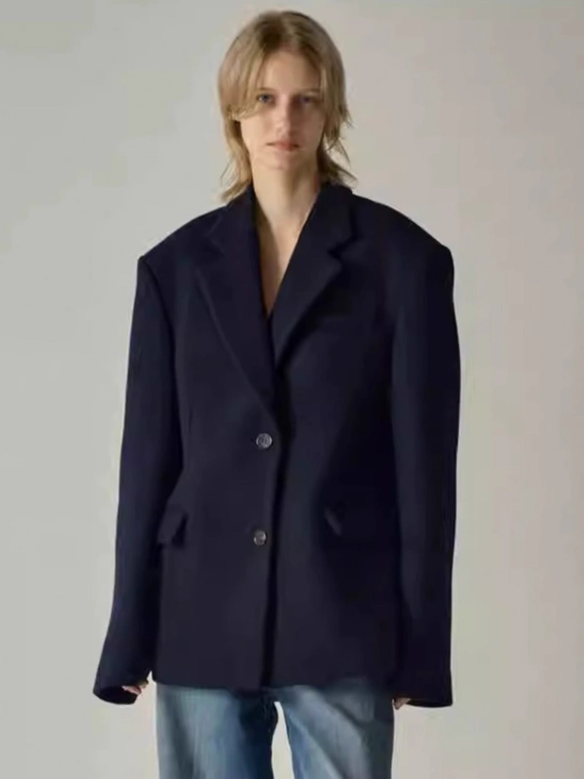 Damen Oversize Blazer mit Innenjacke Norvielle
