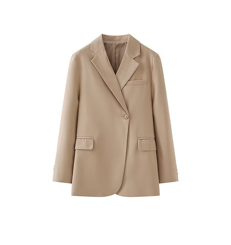 Damen Blazerjacke Moderner Schnitt Praktische Taschen