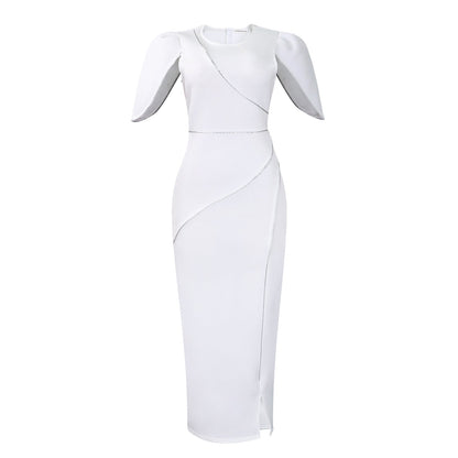 Damen Maxikleid Eleganter Schnitt Norvielle