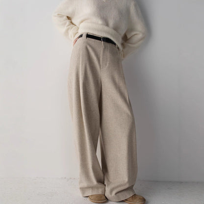 Damenweite Stoffhose Norvielle Elegantes Design