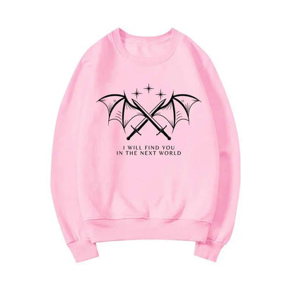 Damen Sweatshirt Grafikdesign Norvielle Weiss