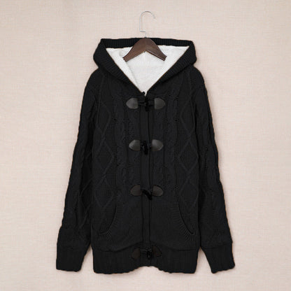 Damen Strickjacke Hochkragen Bequem Knöpfe Norvielle