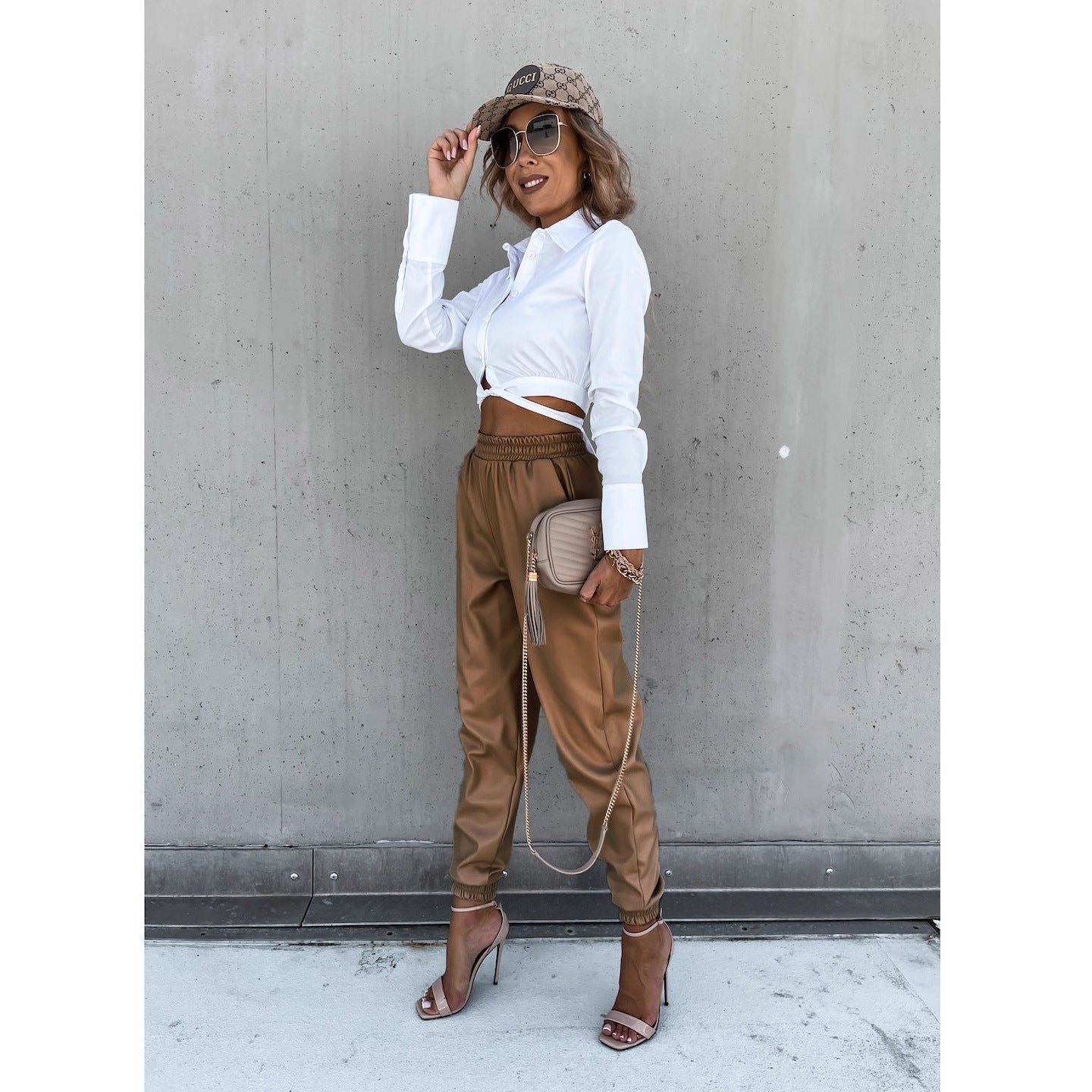 Damen Jogginghose Elastischer Bund Praktische Taschen