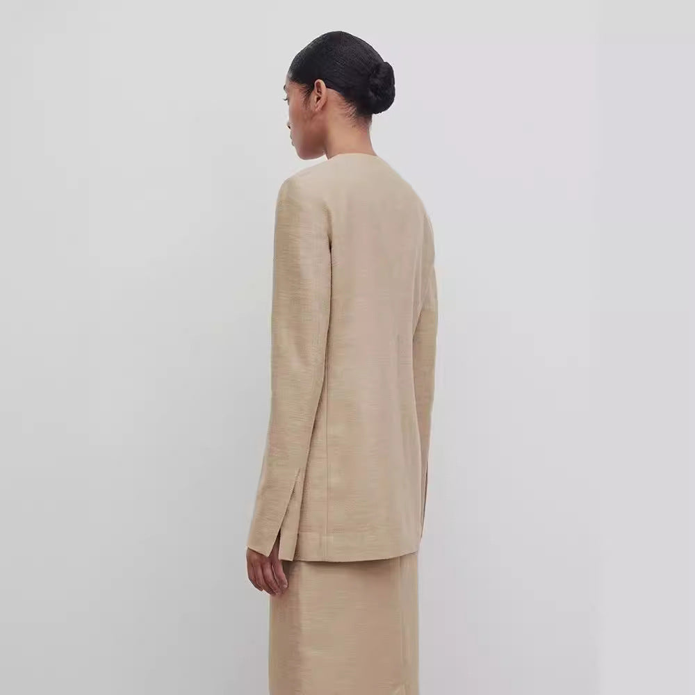 Damen Blazer Elegantes Design Strukturiert