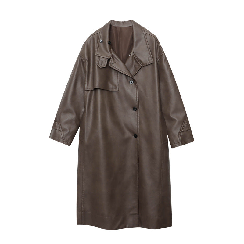 Damen Trenchcoat mit Gürtel und Kragen Norvielle