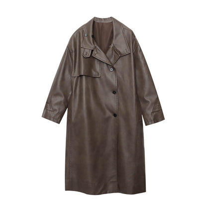 Damen Trenchcoat mit Gürtel und Kragen Norvielle