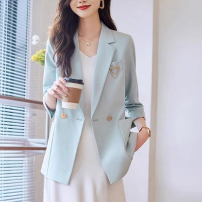 Damen Blazer Elegant Knopfdetails
