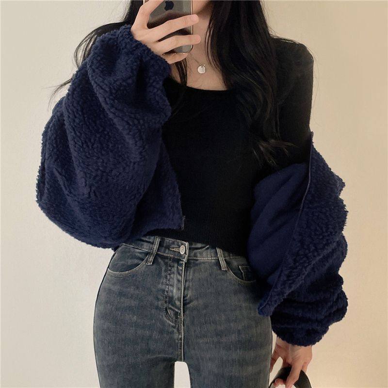 Damen Oversized Fleecejacke Norvielle