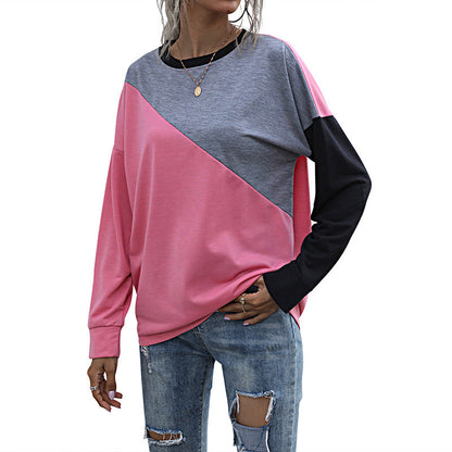 Damen Sweatshirt Kontrastfarben Norvielle