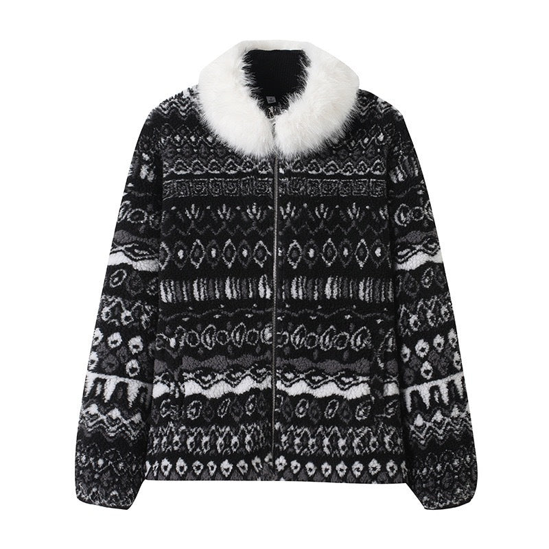Damen Teddyjacke gefütterter Kragen Norvielle