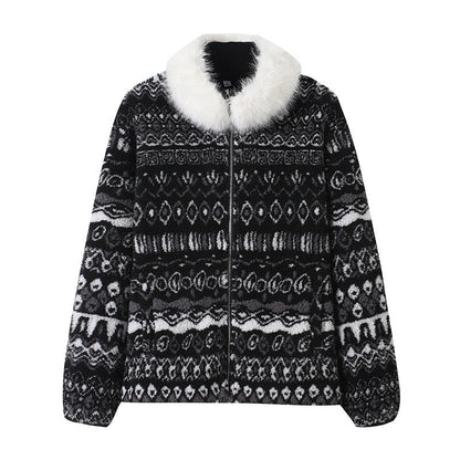 Damen Teddyjacke gefütterter Kragen Norvielle
