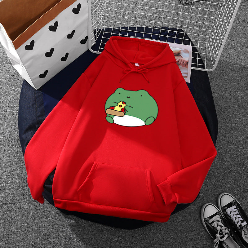 Damen Hoodie Froschdesign Weich Norvielle