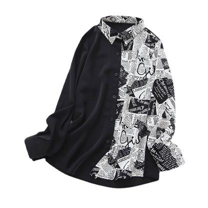 Damen Bluse Kreativer Druck Norvielle
