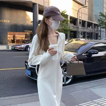 Damen Kapuzenkleid Längeres Design Lässiger Schnitt - Norvielle