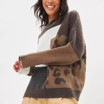 Damen Pullover Kreativer Mustermix Komfortschnitt - Norvielle