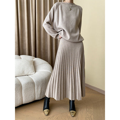 Damen Oversized Strickpullover Rippenstruktur Norvielle