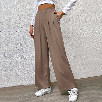 Damen Palazzo-Hose Hochtaillen Falten Norvielle
