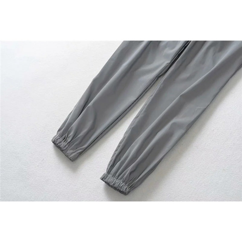 Damen Funktionshose Elastischer Bund Versteckte Taschen