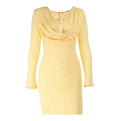 Damen Minikleid mit V-Ausschnitt und Cut-Out