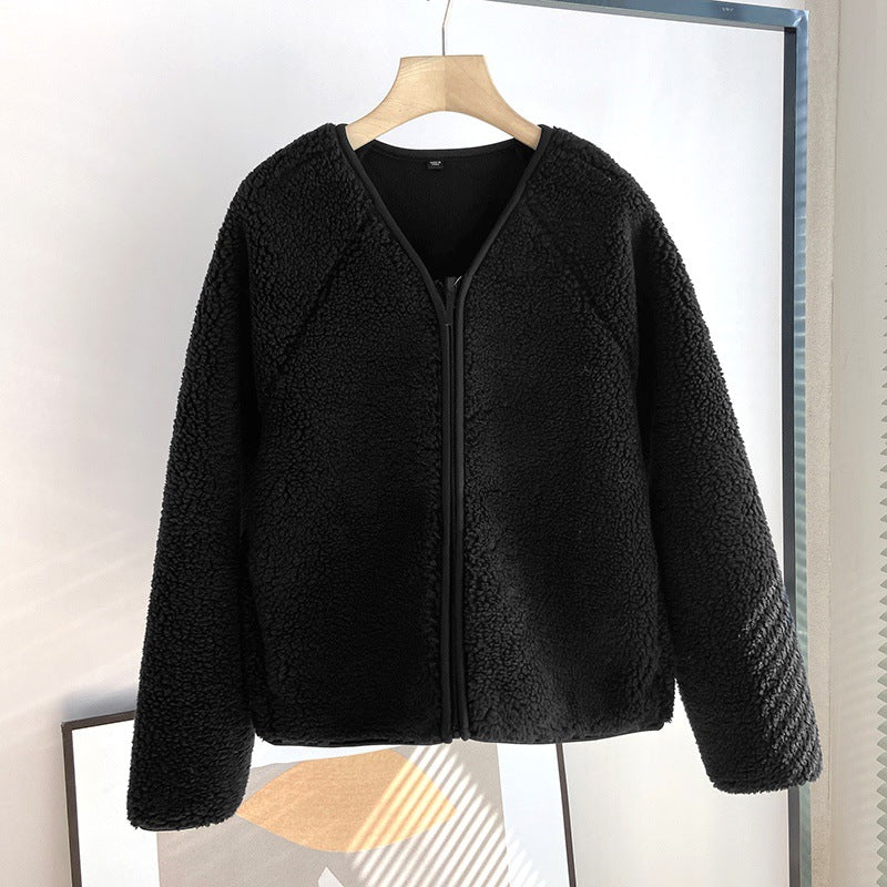Damen Kuscheljacke Weiches Fleece