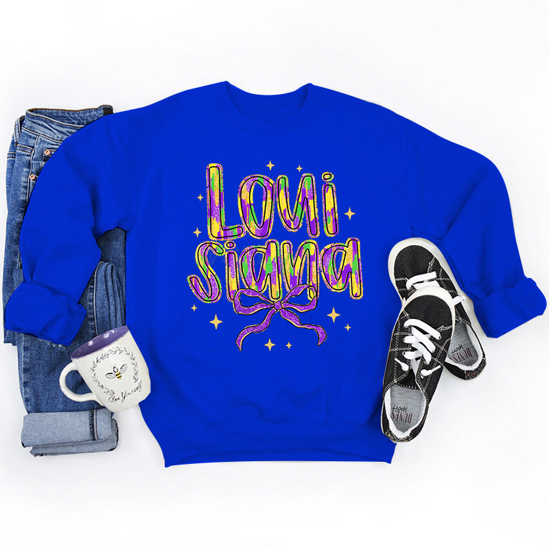 Damen Sweatshirt Weiches Innenfutter Mit Schriftzug Norvielle