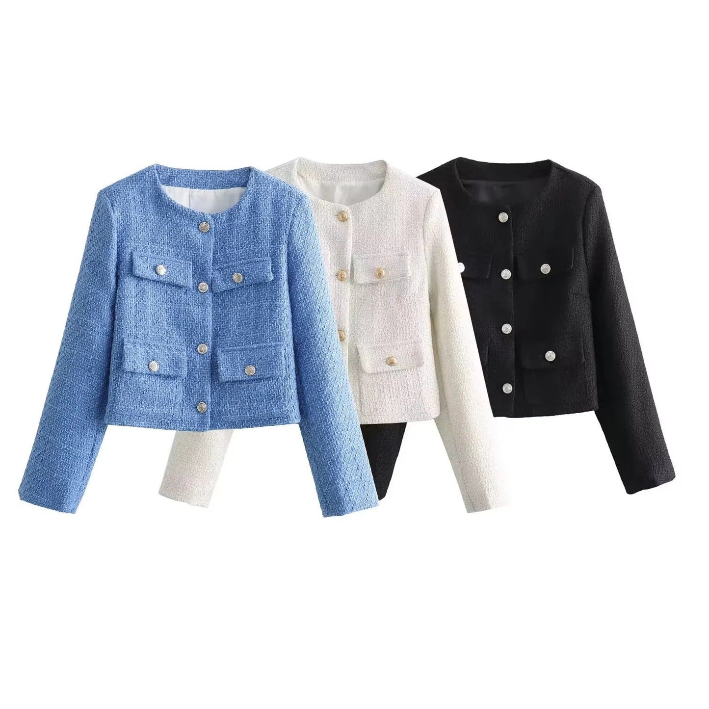 Damen Kurzjacke 2 Brusttaschen Norvielle - Norvielle