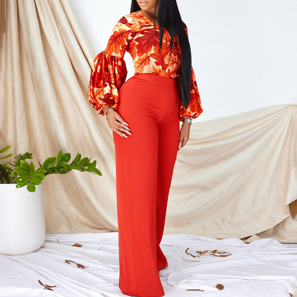 Damen Jumpsuit Aufregendes Ärmeldesign Norvielle