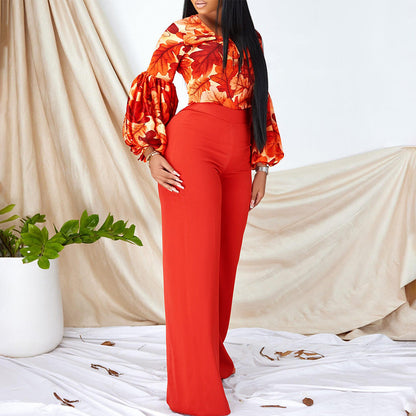 Damen Jumpsuit Aufregendes Ärmeldesign Norvielle
