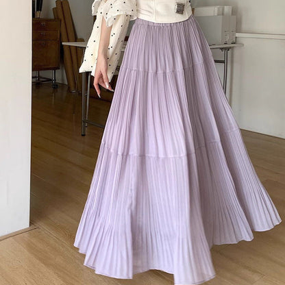 Damen Maxirock Eleganter Faltenwurf Norvielle