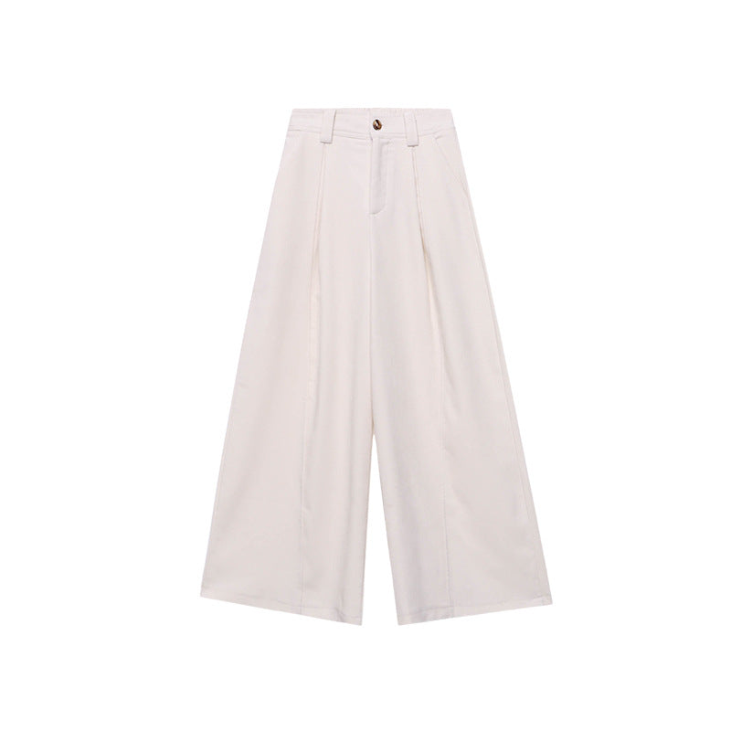 Damenhose Weit Hochtailliert Taschen Norvielle