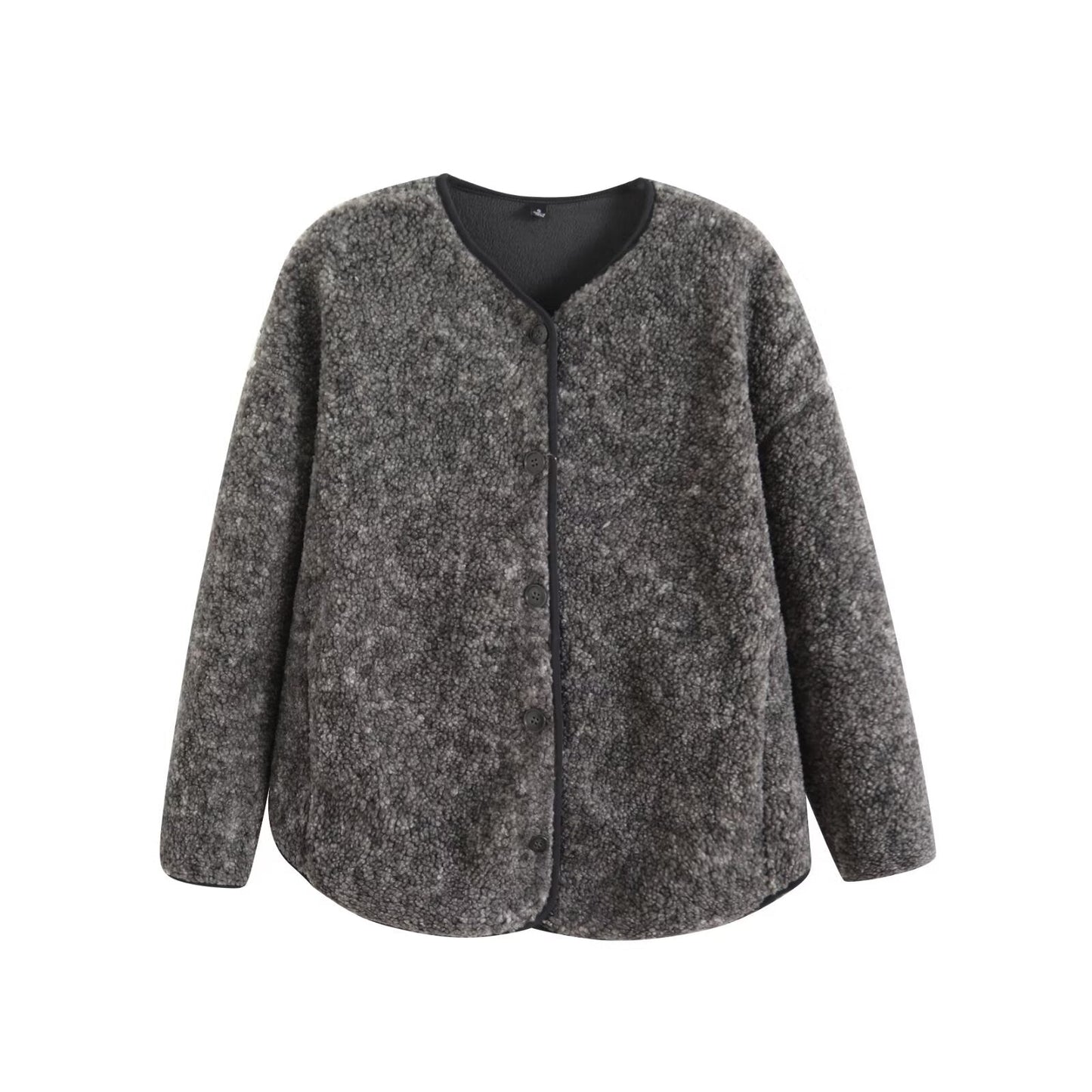 Damen Kuscheljacke Weich Norvielle Mit Knöpfen