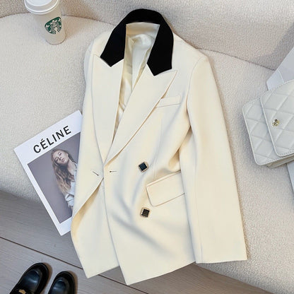 Damen Doppelreiher Blazer Norvielle Elegantes Design
