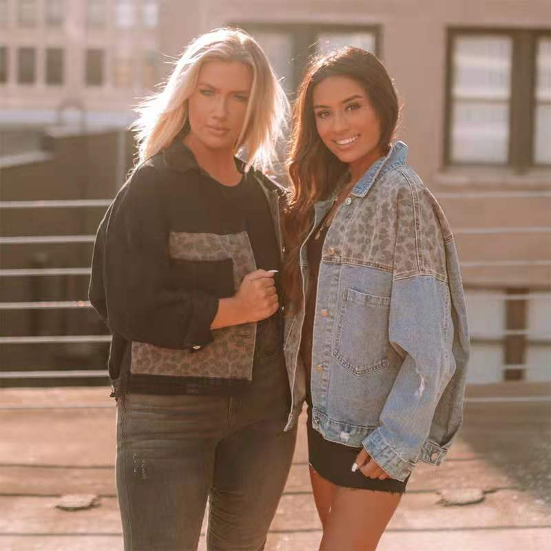Damen Denimjacke Leo-Details