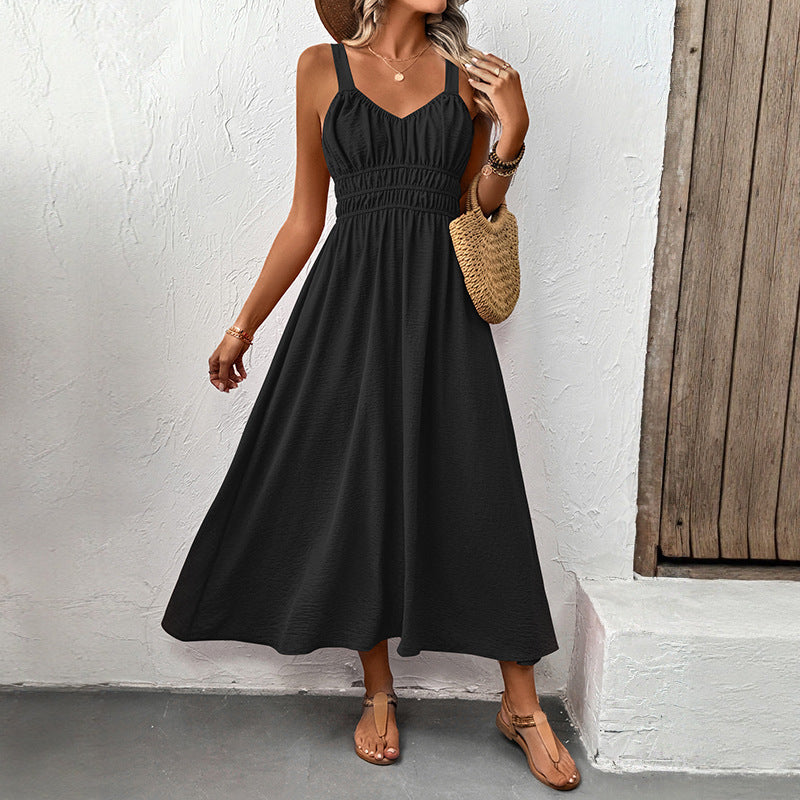 Damen Maxikleid Elastisch Verstellbare Träger Norvielle - Norvielle