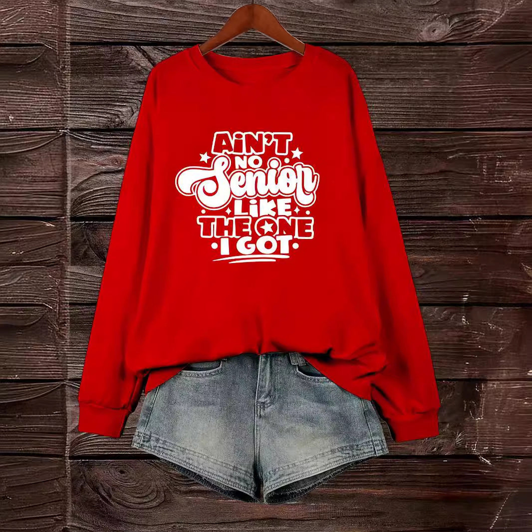 Damen Sweatshirt Lässiges Spruchdesign Norvielle