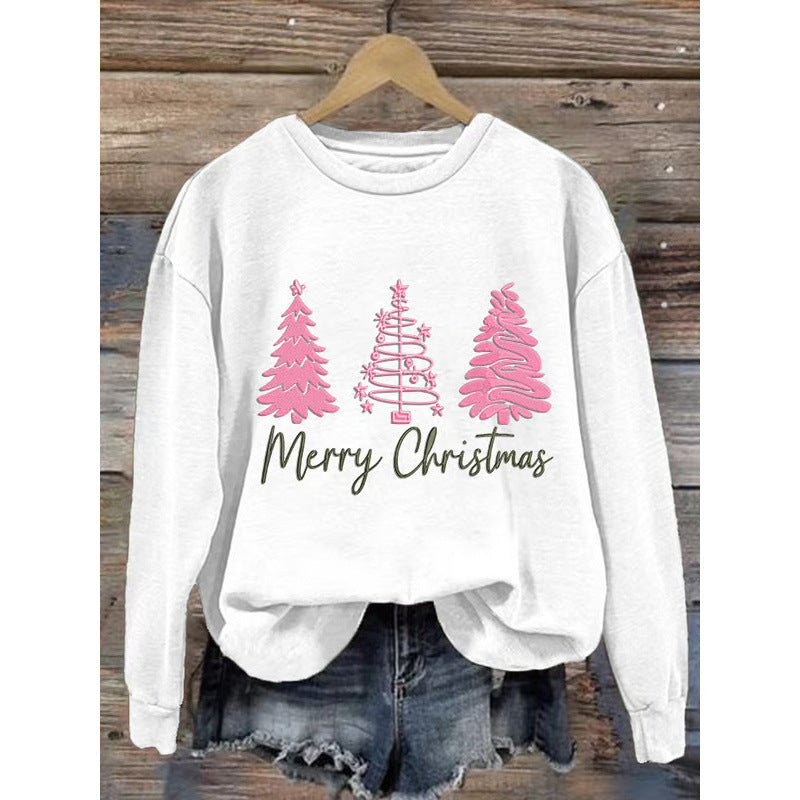 Damen Weihnachtssweatshirt Festlich Rot Norvielle