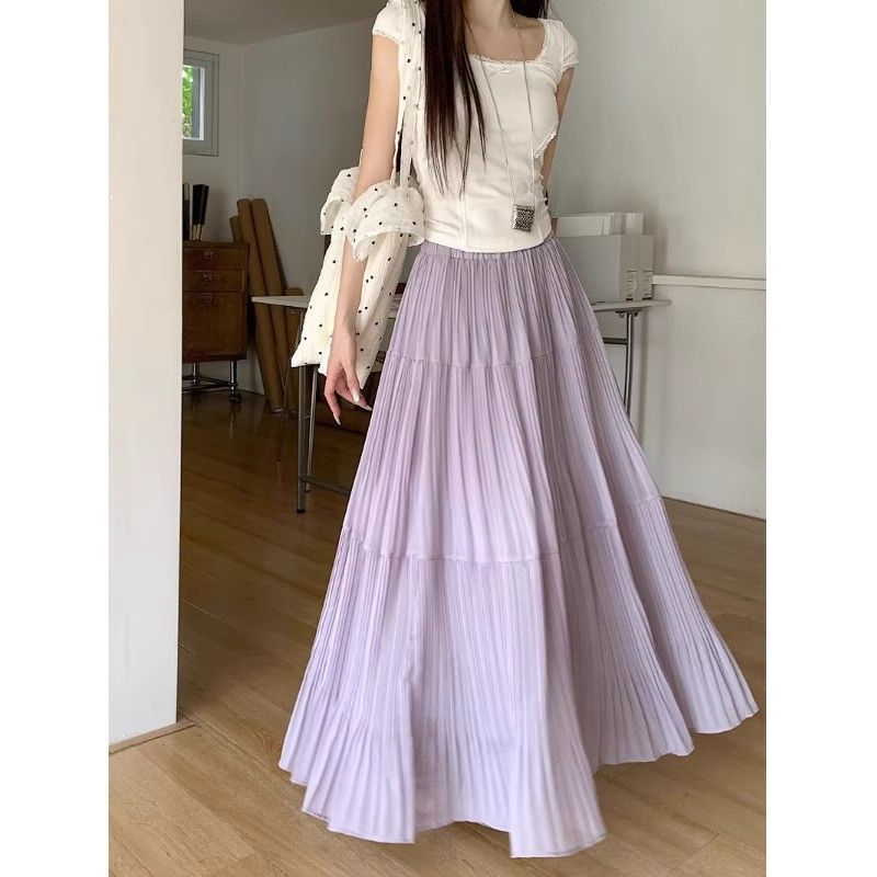 Damen Maxirock Eleganter Faltenwurf Norvielle