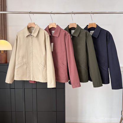 Damen Übergangsjacke Lässig Mit Taschen Beige