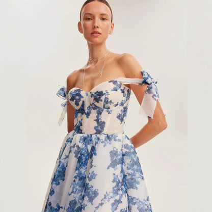 Damen Midi-Kleid Florales Design Norvielle