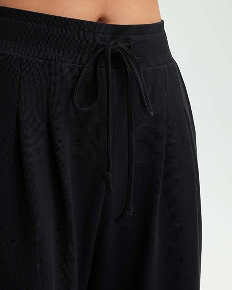 Damen Freizeithose Weite Fit Knopfdetails Beige Norvielle