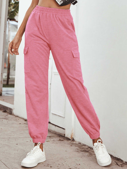 Damen Cargo-Hose Elastischer Bund Praktische Taschen Norvielle