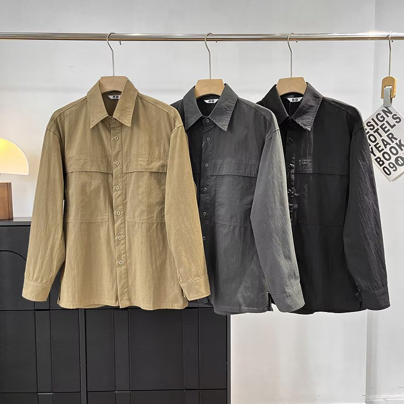 Damen Overshirt Lässig Brusttaschen Norvielle - Norvielle