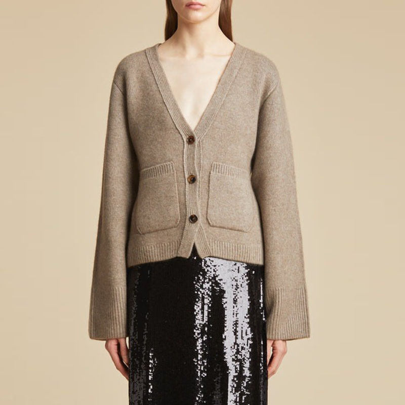 Damen Strickcardigan Übergroße Ärmel Norvielle - Norvielle
