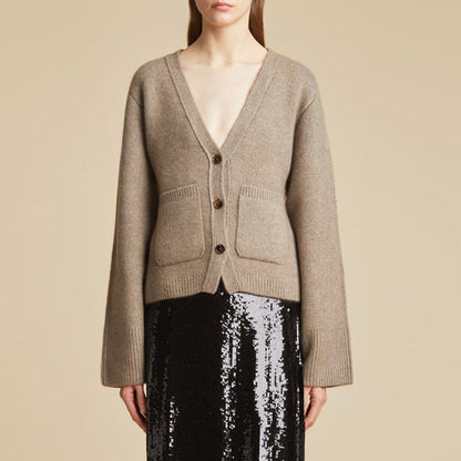 Damen Strickcardigan Übergroße Ärmel Norvielle - Norvielle